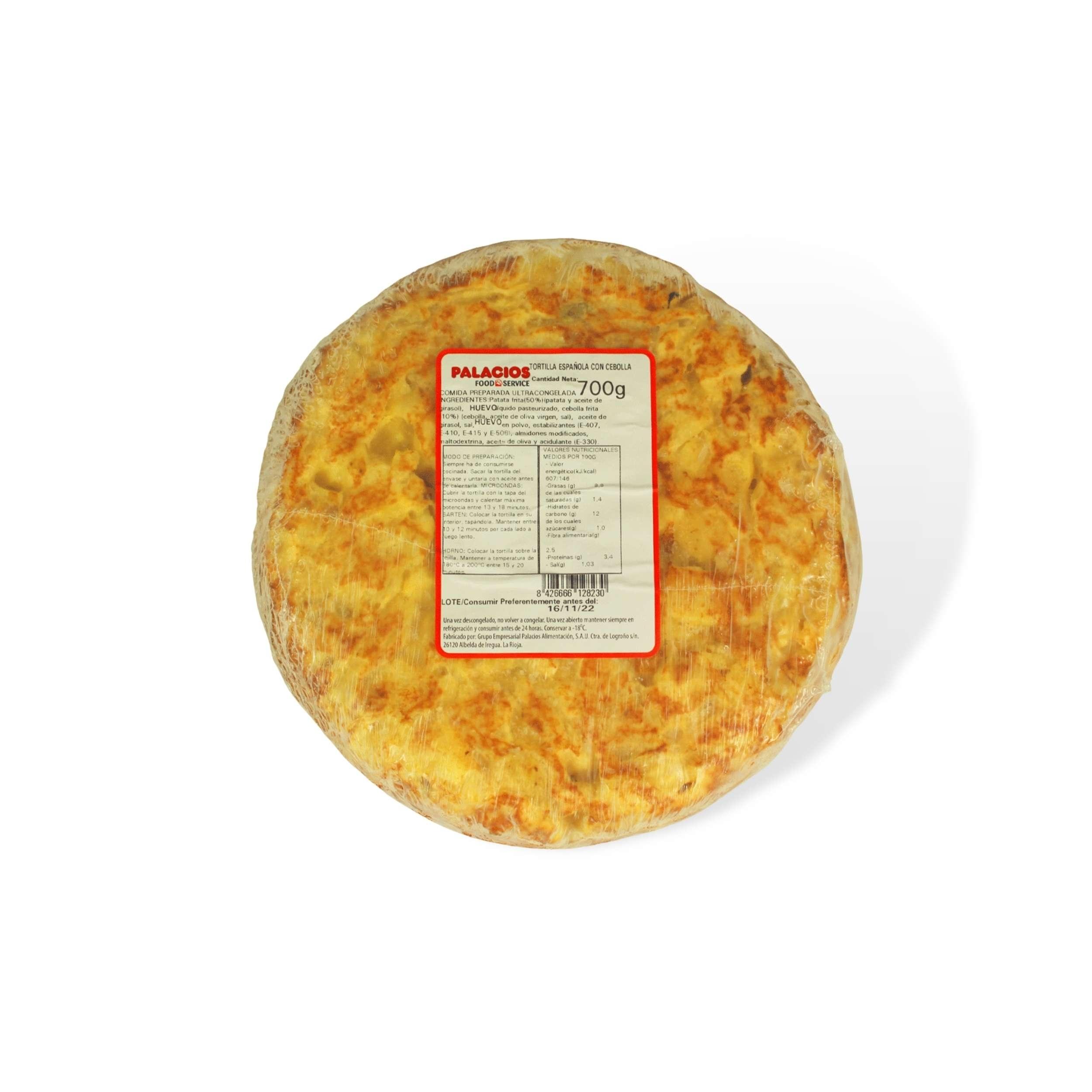 TORTILLA CON CEBOLLA - 10 Uds. (PRODUCTO CONGELADO)