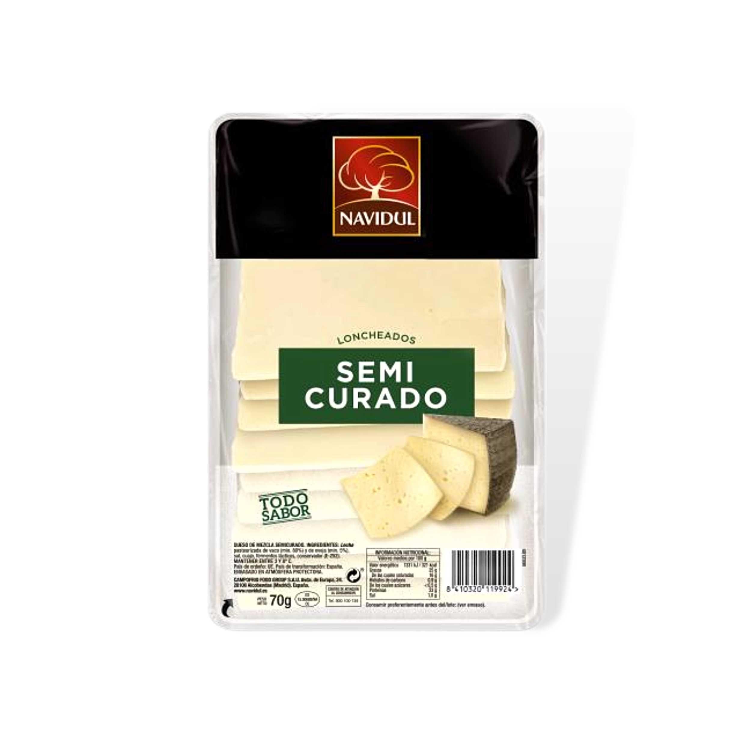 QUESO SEMI NAVIDUL LONCHAS - 24 Uds.